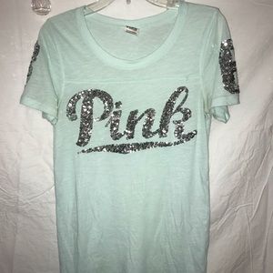 PINK light blue T-shirt